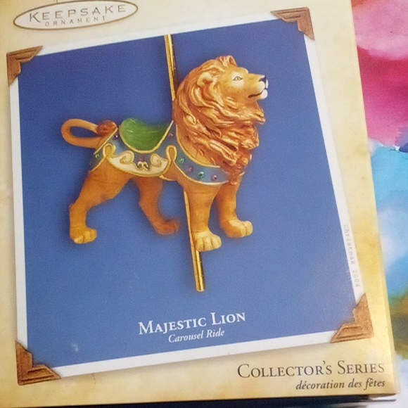 Carousel lion and 1995 horse 4th in series Hallmark new in boxes - Picture 4 of 7